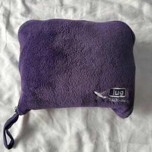 LUG NAP SAC BLANKET W/PILLOW AND CASE PURPLE TRAVEL